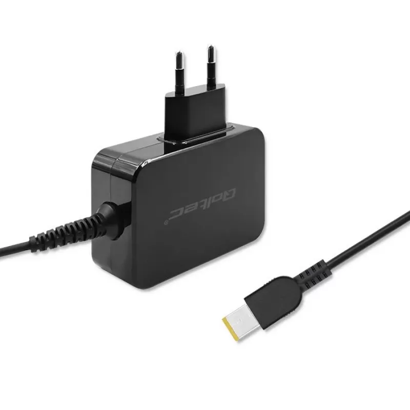 Qoltec 51035 maitinimo blokas Lenovo įrenginiams, 45 W, 20 V 2,25 A, Slim tip+pin, patalpoms, juodas