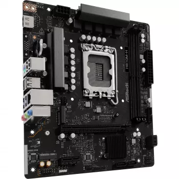 Motininė plokštė ASROCK H810M-X micro ATX Intel H810 LGA 1851 DDR5 2× DIMM 128GB M.2 2.5GbE HDMI DisplayPort