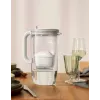 Vandens filtro ąsotis BRITA Glass+1 Maxtra Pro pilka, 2,4 L bendras / 1,5 L filtruoto vandens, Maxtra Pro PP filtras