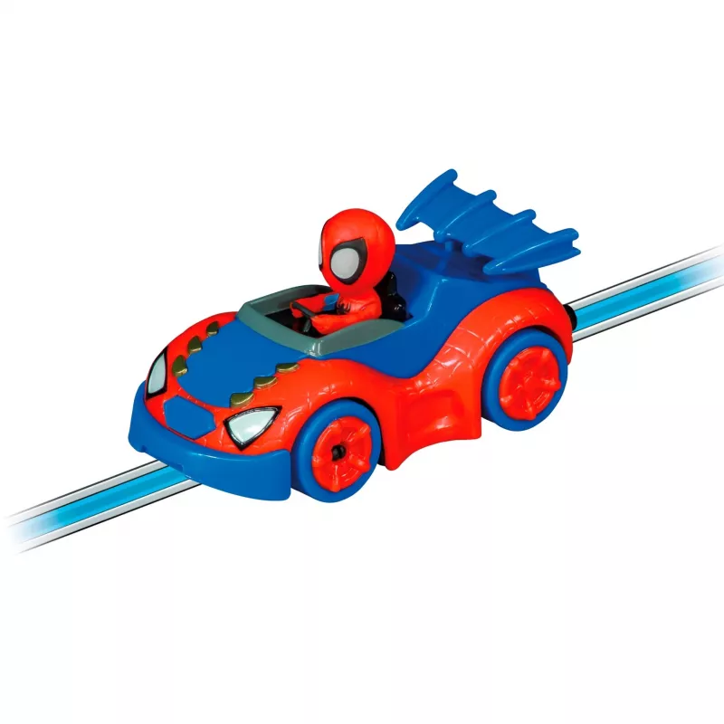Slot car rinkinys CARRERA FIRST Spidey 20063049 – vaikų lenktynių trasos pradžiamokslis