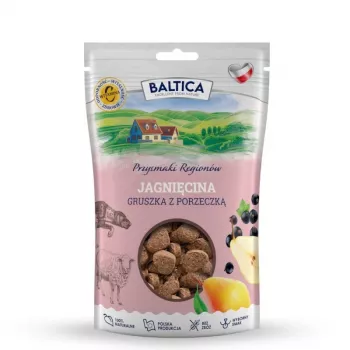 BALTICA regioniniai skanėstai šunims Ėriena su kriauše ir mėtomis 100g