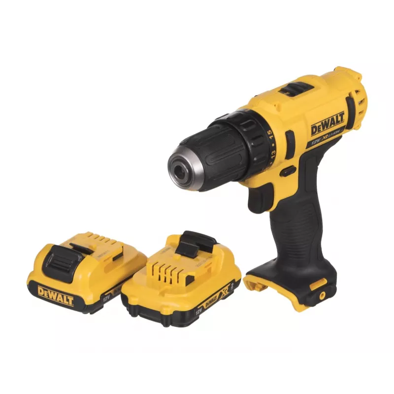 DeWALT DCD 10.8V belaidis gręžtuvas-suktuvas su raktuojamu griebtuvu, Li-Ion, Euro kištukas