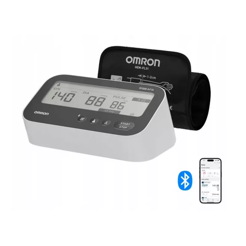OMRON M4 Connect Afib Viršutinės Rankos Kraujospūdžio Monitorius
