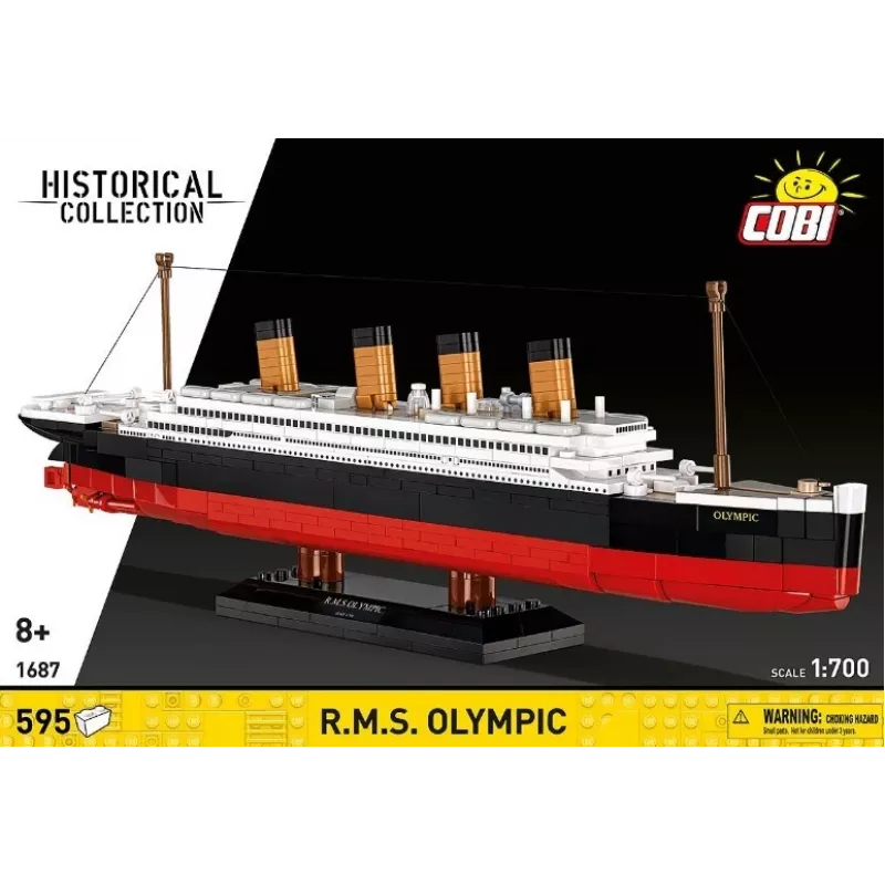 Konstruktorius Cobi Blocks R.M.S. Olympic 59 kaladėlių – 59 dalių laivo modelio rinkinys
