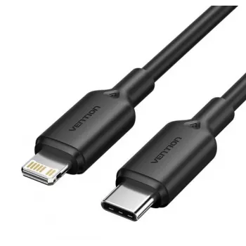 USB-C į LIGHTNING laidas 2 m juodas Lakbh Vention