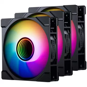 120 mm korpuso ventiliatorius PHANTEKS M25 Gen2 PWM D-RGB, juodas, 3-pin