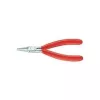 Knipex elektronikos replės, bendras ilgis 115 mm, plokščiai platūs nasrai, forma 1, rutulinis galo dangtelis