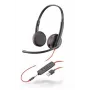 HP Poly Poly Blackwire C3225 USB - 3200 Series - Ausinės - Ant ausų - Laidinės - USB, 3,5 mm lizdas - Triukšmo izoliacija (209747-101)