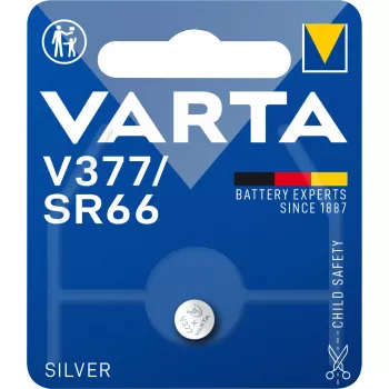 VARTA Electronics Baterija V 377 Sidabrinė 27 mAh 2,6 V (00377 101 401)
