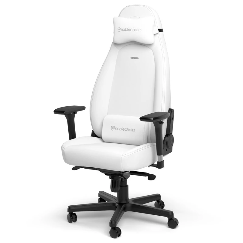 Biuro kėdė noblechairs NBL-ICN-PU-WED paminkštinta sėdynė paminkštintas atlošas balta