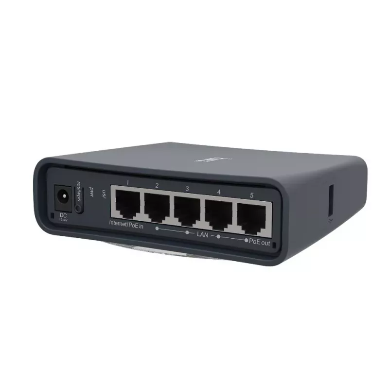 Mikrotik hAP ac lite tower Juoda Power over Ethernet (PoE)