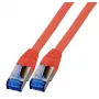 EFB-Elektronik RJ45 jungiamasis laidas Cat.6A S/FTP TPECat.7 superflex raudonas 3 m