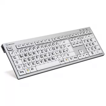 Logickeyboard LKB-LPRNTBW-AJPU-DE Office USB QWERTZ Vokiškas Daugiaspalvis