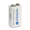 Įkraunama baterija everActive 6F22/9V Li-ion 550 mAh su USB TYPE C