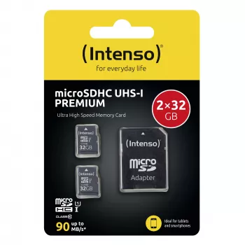 Intenso 32GB UHS-I microSDHC Doppelpack (2 vnt.)