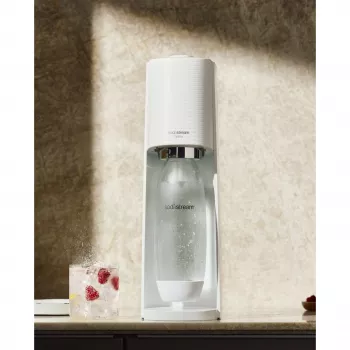 SodaStream gazuoto vandens aparatas Terra Megapack QC baltas su 3 buteliais (2270213)