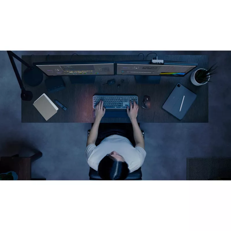 LOGITECH MX Keys S belaidė klaviatūra (Graphite, PTG, BT)