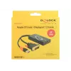 Adapterinis kabelis DVI 24+1 + USB-A / DisplayPort 20p DeLOCK 62596, 0,3 m
