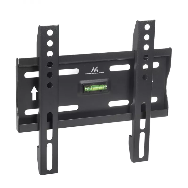 TV laikiklis ant sienos MACLEAN MC-777, 13–42 colių, iki 35 kg, VESA 75x75–200x200, metalinis, juodas