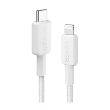 Laidinys Anker A81B5G21 — 0,9 m, USB‑C – Lightning, baltas