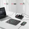 Maitinimo blokas MACLEAN MCE392 B — 4 lizdai, 3×USB, 110–240V, 2.1A, 2500W, 1,5 m laidas, juodas
