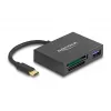 DeLOCK USB-C kortelių skaitytuvas XQD ir SD atminties kortelėms, USB 5 Gbps