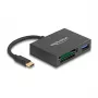 DeLOCK USB-C kortelių skaitytuvas XQD ir SD atminties kortelėms, USB 5 Gbps
