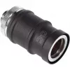 Greito atjungimo jungtis Alphacool ES BLH1A Push-in Moteriška AG Chrome Black Matte