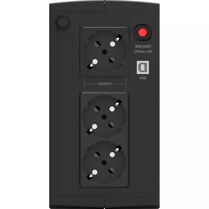 PowerWalker Basic VI 1000 SB Line-Interactive 1000VA 3x AC išėjimai Bokštas Juoda Nepertraukiamo maitinimo šaltinis (UPS) (10121068)