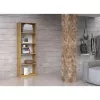 Biuro spinta su lentynomis Topeshop R40 ARTISAN, ąžuolo spalva, 5 lentynos, 400×300×1820 mm, medžio drožlių plokštė