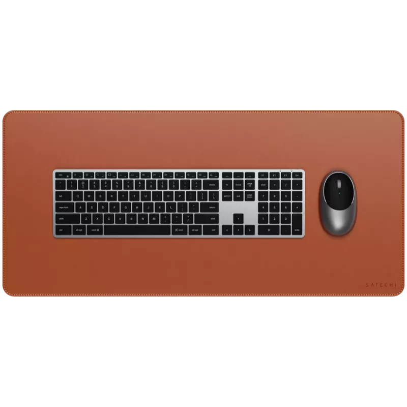 Satechi Vegan-Leather Premium Desk Mat Brown ST-LPDMN – Didelis odinis stalinis kilimėlis
