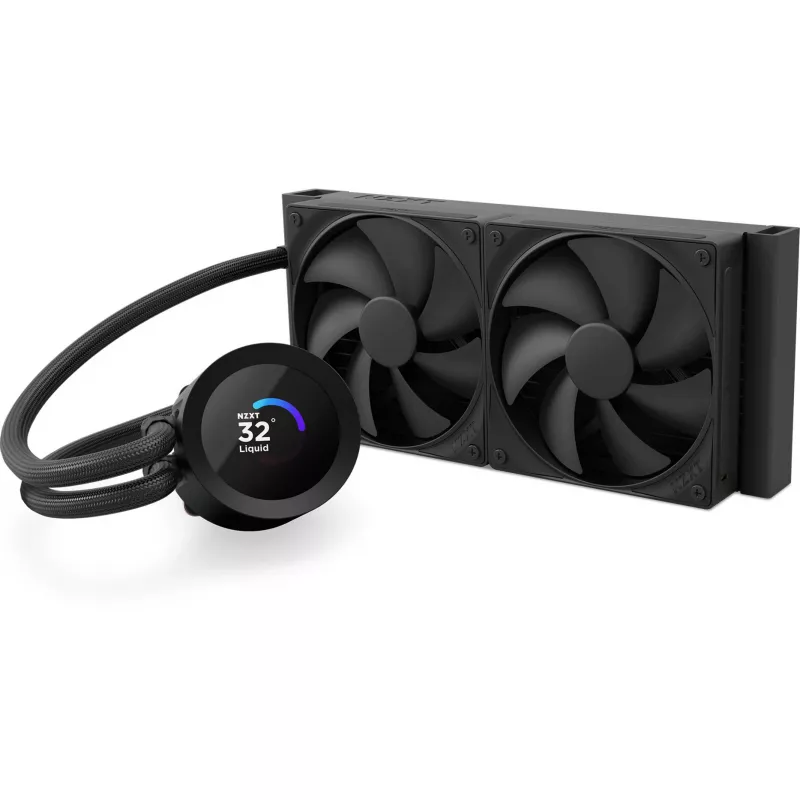 NZXT Kraken Plus 240 procesoriaus skysčio aušintuvas 12 cm juodas