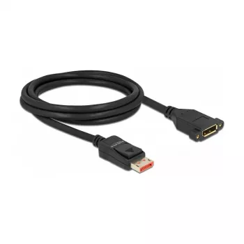 DisplayPort ilginimo kabelis su skydelio montavimu DeLOCK 8K 60 Hz 2 m