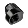 Alphacool 17604 juodas žarnos jungtis 1/4 colio sriegis