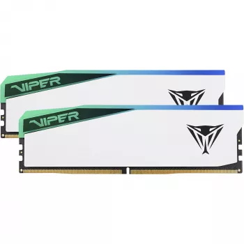 Patriot Viper Elite 5 RGB 48 GB (2x 24 GB) DDR5-6000 MHz atminties rinkinys, baltas, PVER548G60C42KW
