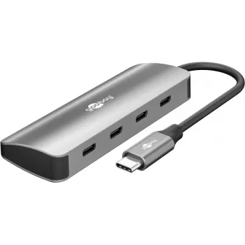 Goobay Slim 4-Port USB-Hub USB-C iki 10 Gbit/s - Kištukas> 4x (76565)