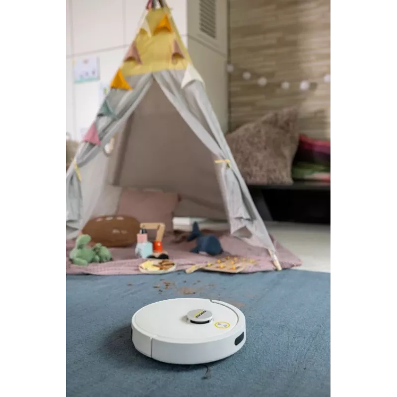 KARCHER RVC 3 Comfort balta grindų valymo robotė su bazine stotele