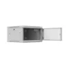 19 colių 6U 600x600 mm pilkas perforuotas sieninis stovo korpusas Lanberg WF01
