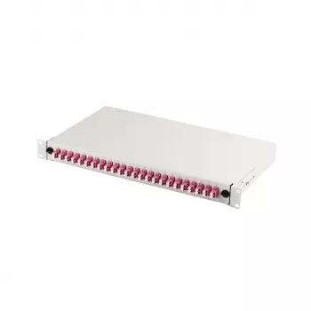 Pataisos skydelis DIGITUS DN-96432-4 19 colių 1U 24× LC duplex OM4 pilkas
