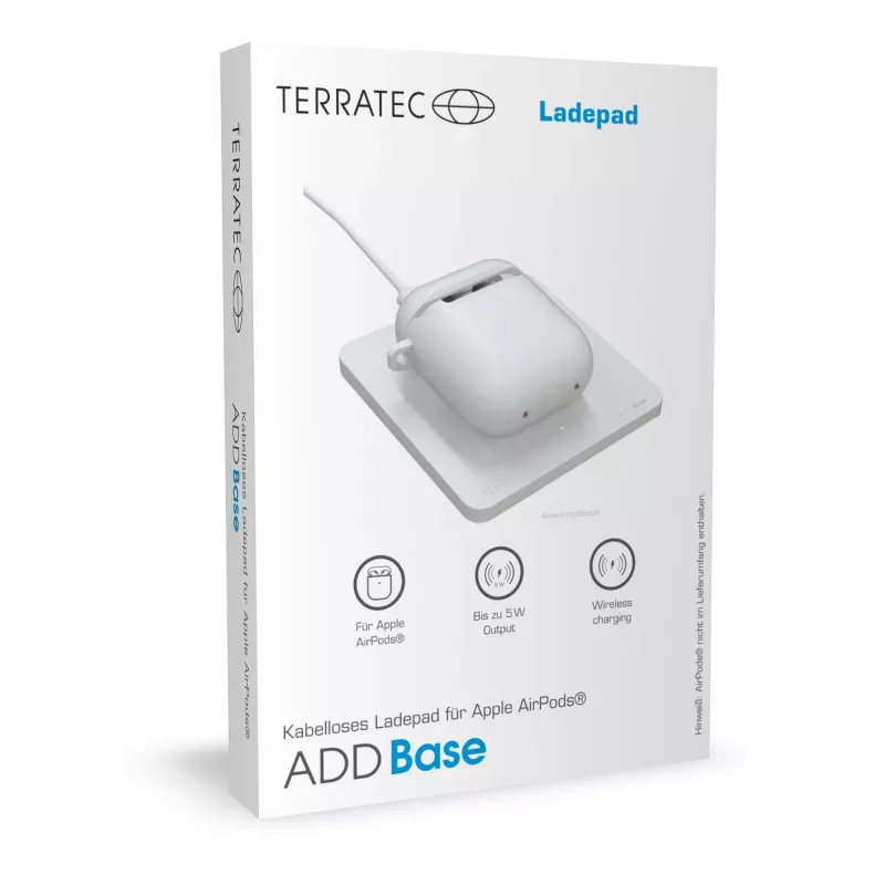 Belaidis įkroviklis Terratec ADD Base USB Baltas