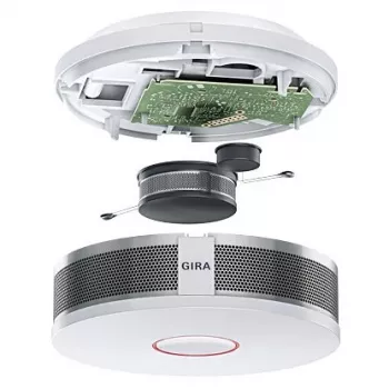 Fotoelektrinis dūmų detektorius GIRA Dual Q su šilumos jutikliu