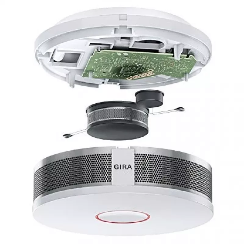 Fotoelektrinis dūmų detektorius GIRA Dual Q su šilumos jutikliu