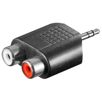 Goobay RCA adapteris, 3.5 mm kištukas į 2 RCA lizdus