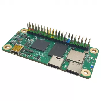 Vienos plokštės kompiuteris ALLNET Radxa Zero 2 GB RAM 8 GB eMMC D2E8T su neišlituota galvute ir išorine antena
