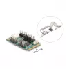 DeLOCK 95277 Vidinė Mini PCI Express RS-232 ir lygiagrečiojo prievado adapterio plokštė, žalia