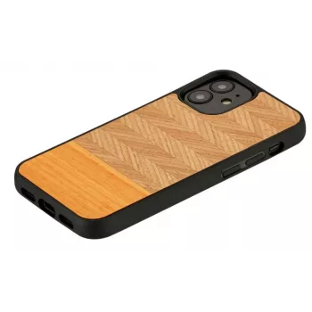 Dėklas Man and Wood iPhone 12 mini, silkė arancia juoda