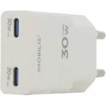Mobilis Energia 30W sieninis USB-C įkroviklis baltas - Įkroviklis (020026)