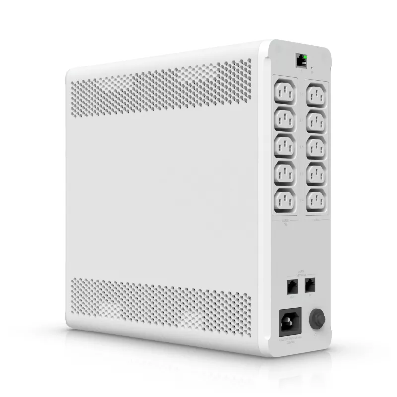 Ubiquiti UPS-TOWER-EU Unifi valdomas 1 kVA nepertraukiamo maitinimo šaltinis su 10 programiškai perjungiamų išėjimų