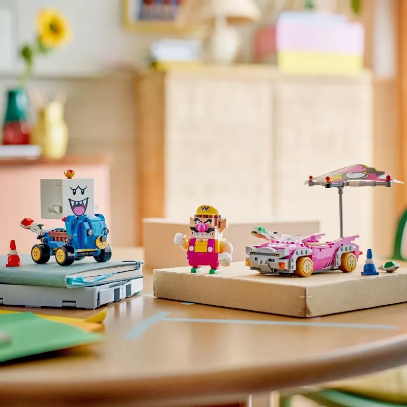LEGO 72038 Super Mario Mario Kart Wario King Buu Huu – konstrukcinis žaidimų rinkinys su veikėjų figūrėlėmis ir trasos elementais