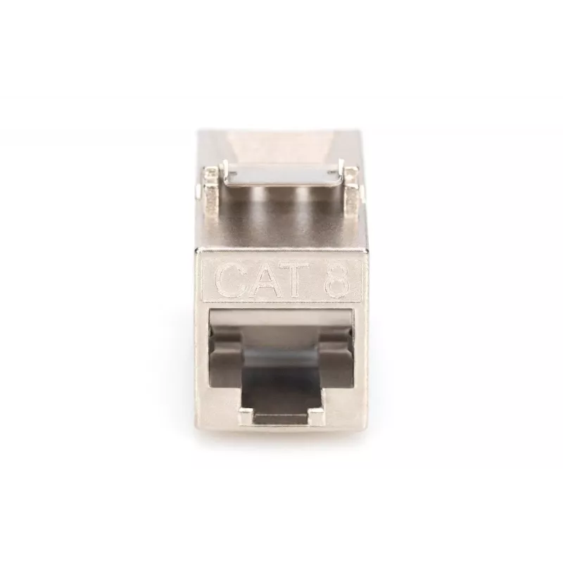Keystone modulis Digitus CAT 8.1 RJ-45 ekranuotas plokščias baltas